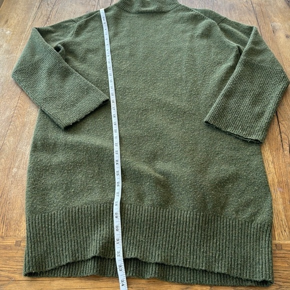 A New Day Olive Green Mock Neck Sweater Dress - Picture 3 of 6